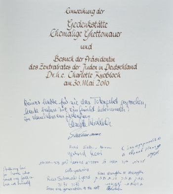 Goldenesbuch Seite 7 Gedenkstätte 2010