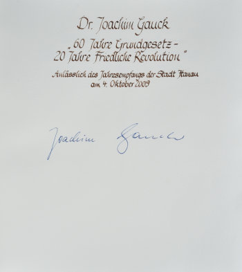 Goldenesbuch Seite 4 Gauck 2009